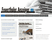 Tablet Screenshot of feuerthaleranzeiger.ch